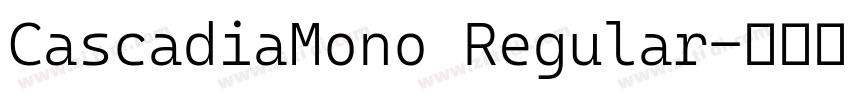 CascadiaMono Regular字体转换